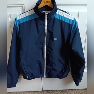 FiLA Blue and White Windbreaker